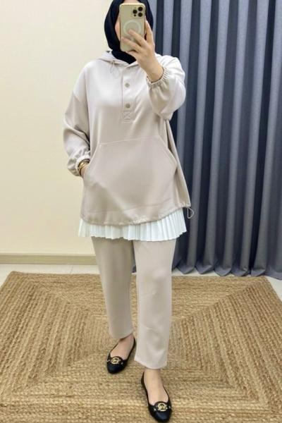 1. Kalite Yumuşak Oysh* Kumaş Comfort Takım - Taş