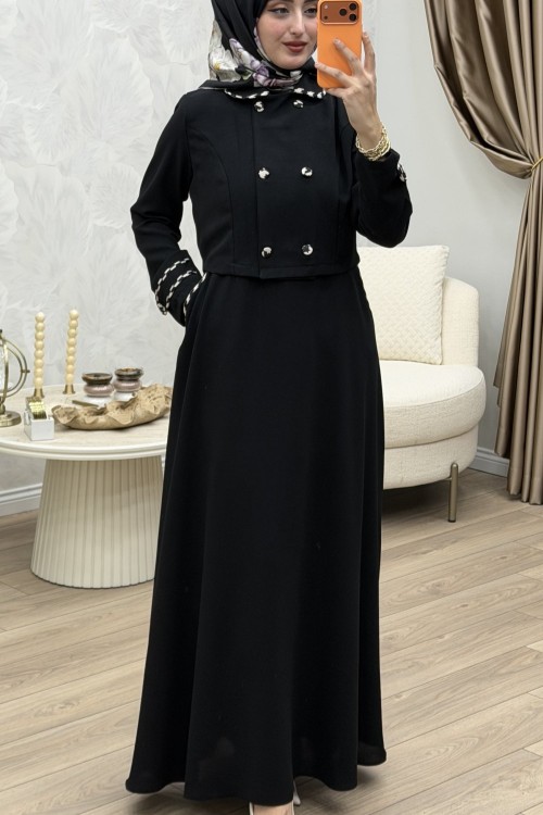 Ezel Elbise Siyah