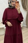 Peri Elbise Bordo