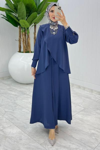 İndigo Premium Asalet Elbise Tesettür Giyim