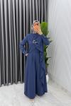 İndigo Premium Ahsen Pantolonlu Takım Tesettür Giyim