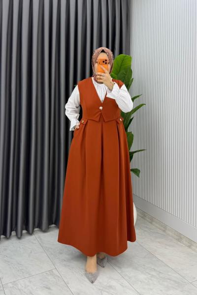 Kiremit Premium Zehra Jile Tesettür Giyim