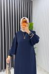 Lacivert Elisa Takım Tesettür Giyim