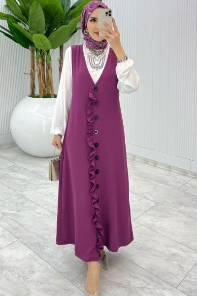 Mürdüm Mahya Sadece Jile Tesettür Giyim