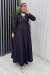 Mürdüm Premium Kot Takım Tesettür Giyim