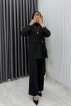 Siyah  Dilay Takım Tesettür Giyim