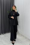Siyah  Dilay Takım Tesettür Giyim