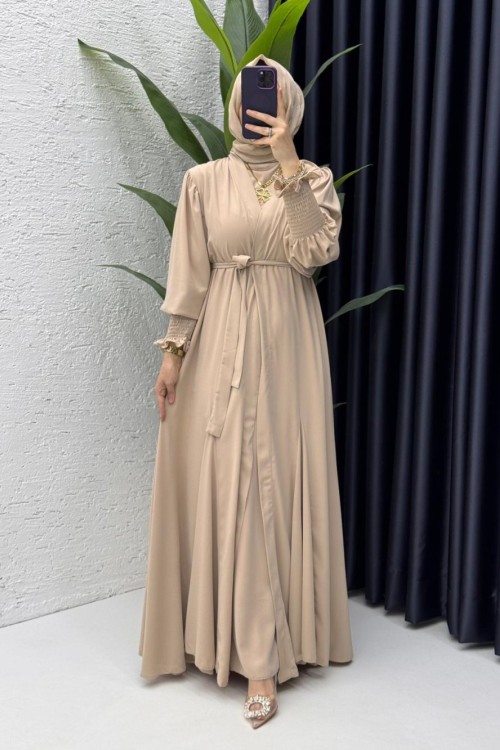 Taş Mihra Abaya Takım Tesettür Giyim