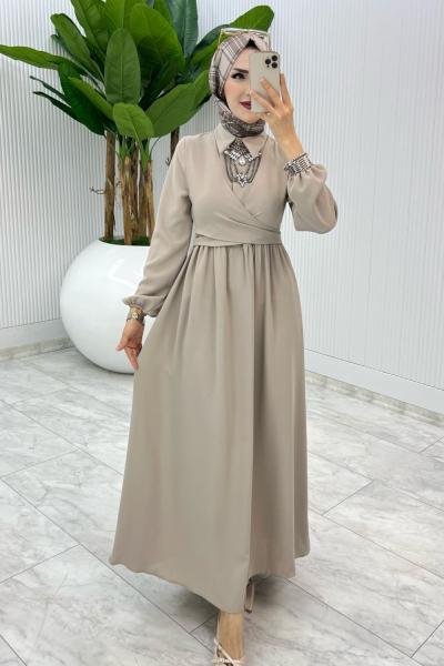 Taş Premıum Dilara Elbise Tesettür Giyim