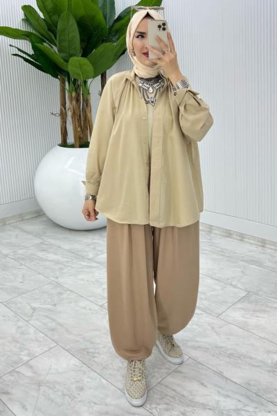 Vizon Cepli Şalvar Tesettür Giyim