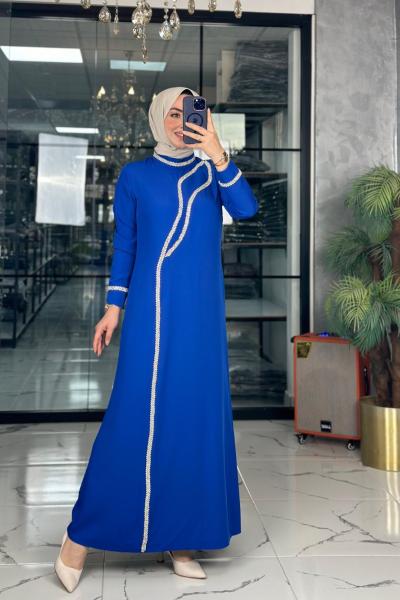 Alina Elbise-Saks mavi