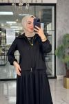 Asiye Ceket Elbise-Siyah