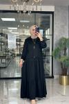 Asiye Ceket Elbise-Siyah
