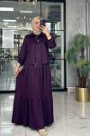 Asiye Ceket Elbise-Mürdüm