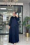 Asiye Ceket Elbise-Lacivert