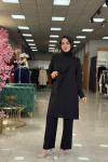 Aysel Pantolon Takım-Siyah