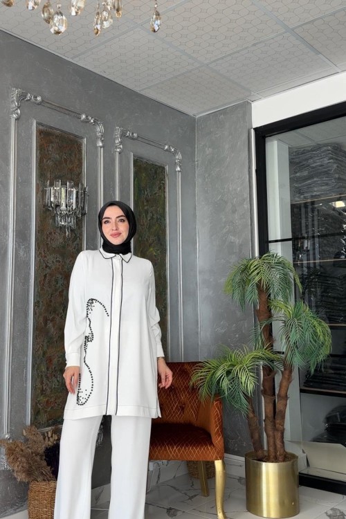 Çisel İkili Takım Beyaz