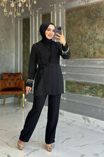 Eylül Ceket Takım Siyah