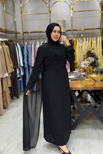 Güliz Abiye Elbise Siyah