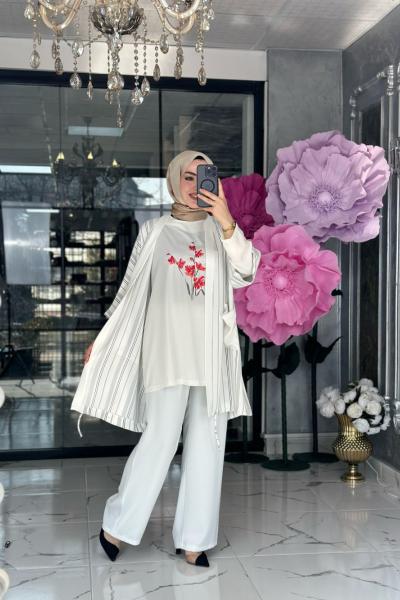 Hayal 3 lü Takım-Beyaz