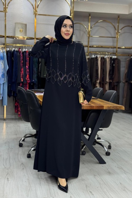 Hazan Abiye Elbise Siyah