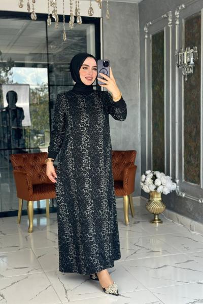 Leopar Elbise-Siyah