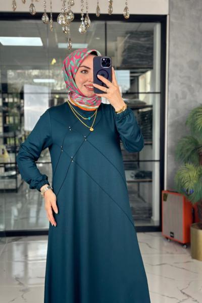 Mariye Elbise-Petrol Yeşili