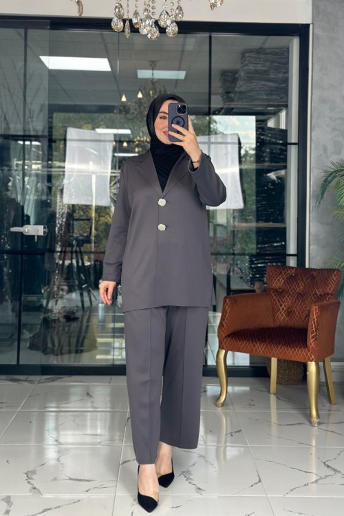 Modern Ceket Takım Antrasit