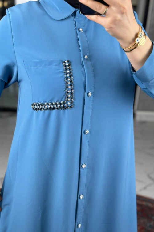 Neslihan Elbise-Açık Mavi