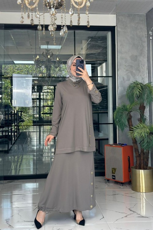 Nimet Etek Takım-Gri