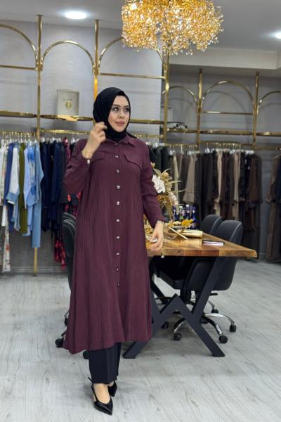 Selen Gömlek Bordo
