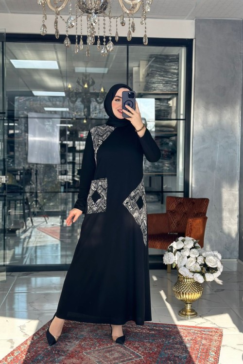 Serap Elbise-Siyah