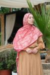 Amber Desen Soft Pamuk Bordo