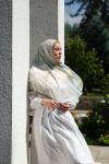 Bloomi Desen Soft Pamuk Şal Haki