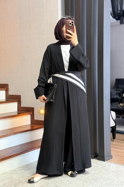 Briar Abaya Takım Siyah