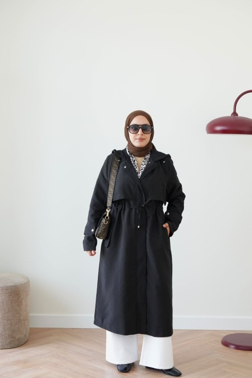HENNA TRENÇKOT SİYAH