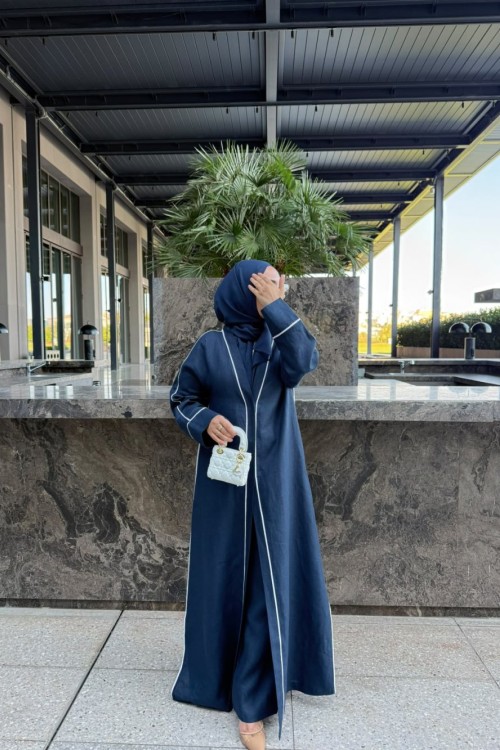 Sera Abaya Takım Lacivert