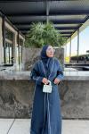 Sera Abaya Takım Lacivert