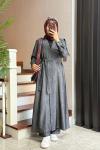 Soho Tensel Abaya Takım  Antrasit