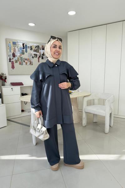 Volanlı Scuba Takım Füme