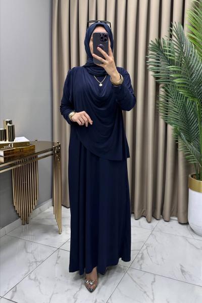 Ahenk Elbise Lacivert