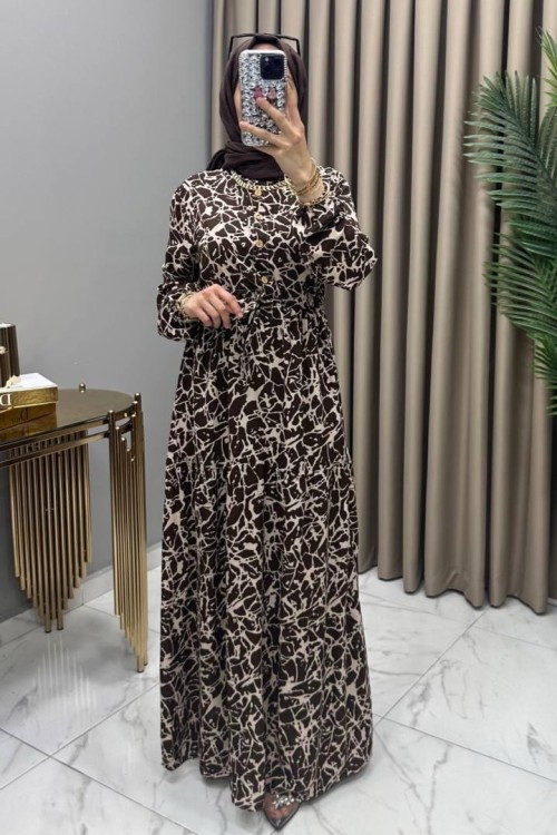 Bahar Elbise Kahve