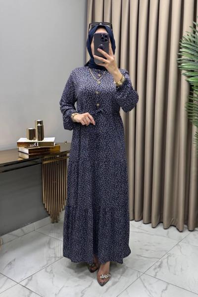 Eftelya Elbise Lacivert