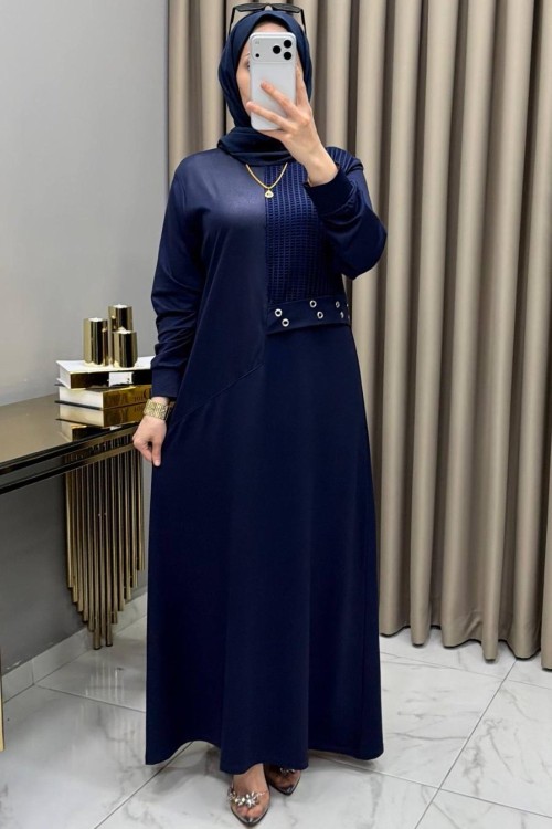 Elçin Elbise Lacivert