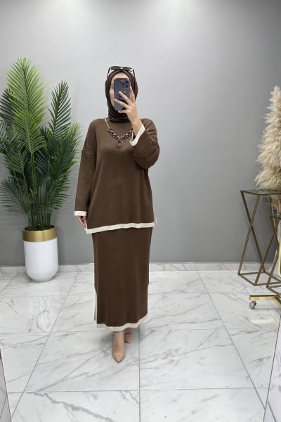 Eslem Triko Takım Kahve