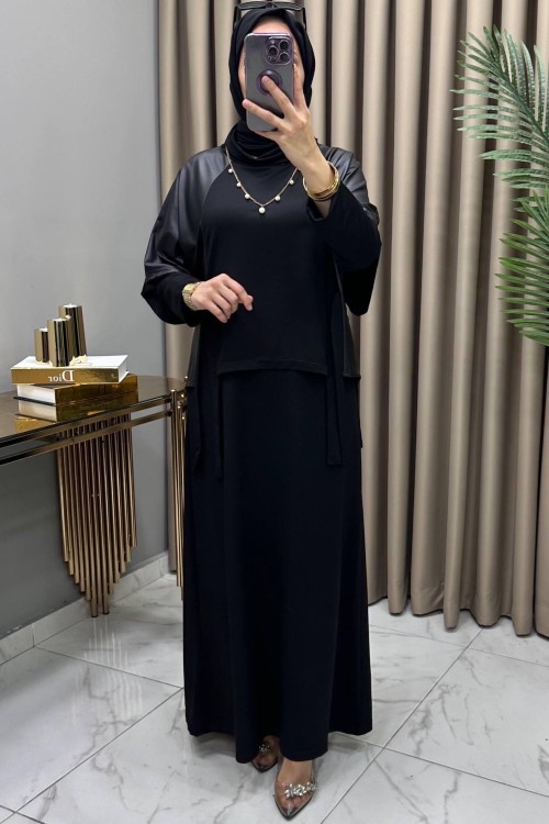 Esra Elbiseli Takım Siyah