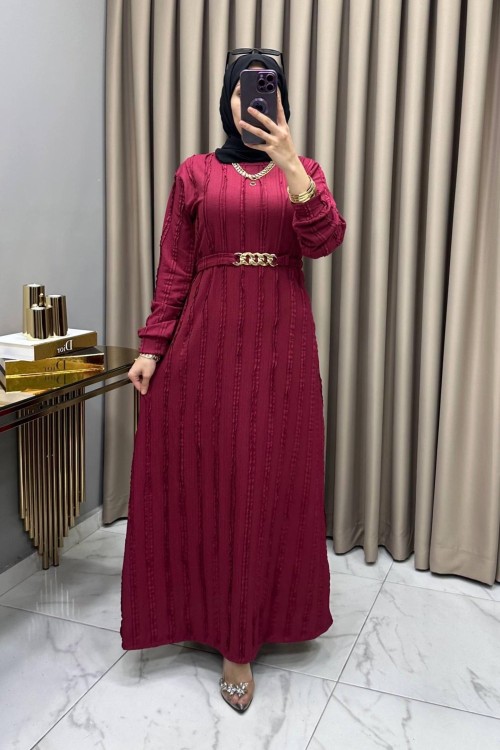 Eylül Elbise Bordo