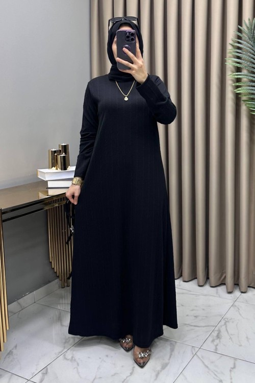 Hüda Elbise Siyah