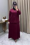 Maya Etekli Takım Bordo