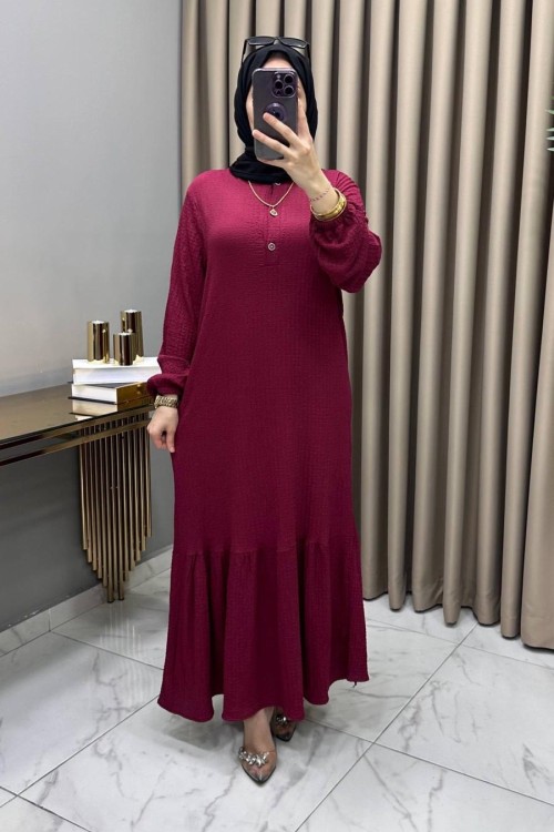 Nigar Elbise Bordo